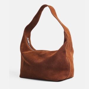 NA-KD SMALL TOBACCO SUEDE BAG ~ NWOT